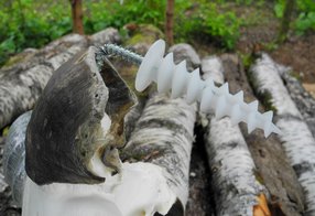 Montage des Schlauches