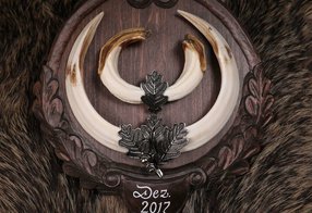 Keilerbrett mit aufgemaltem Datum