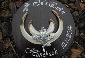 Keilerbrett mit Bemalung